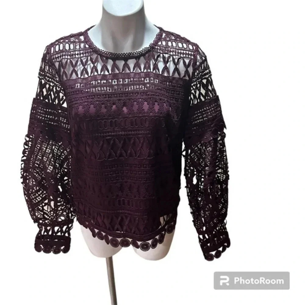 А.moss long sleeve blouse